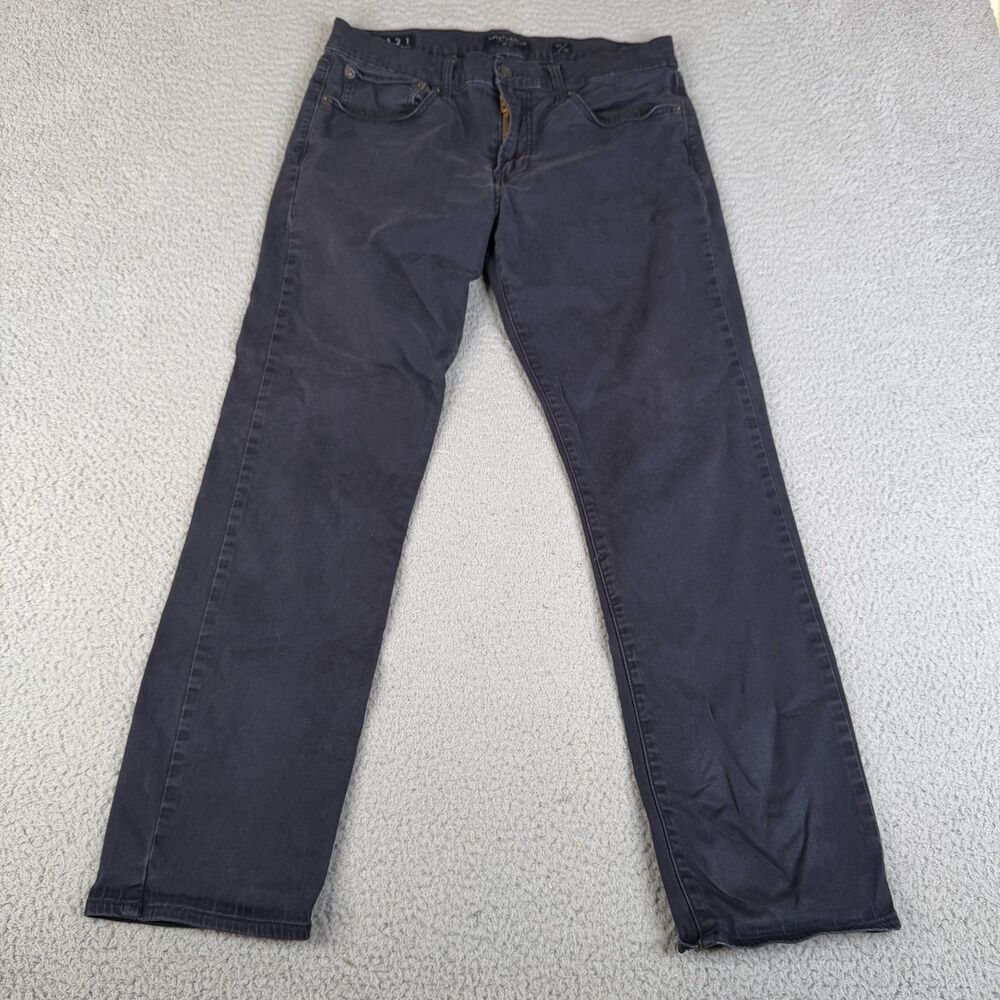 LUCKY BRAND  121 Chino Pants Mens 33x30 Black Slim Straight 121 Cotton Stretch
